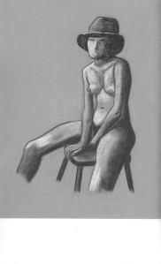 Seated Nude with Hat
